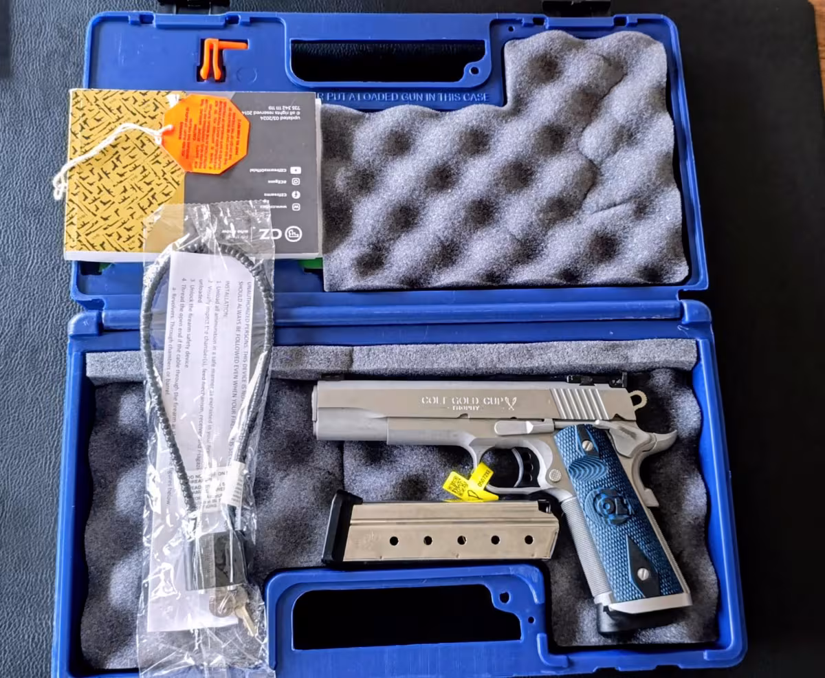 Colt Gold Cup Trophy 9x19