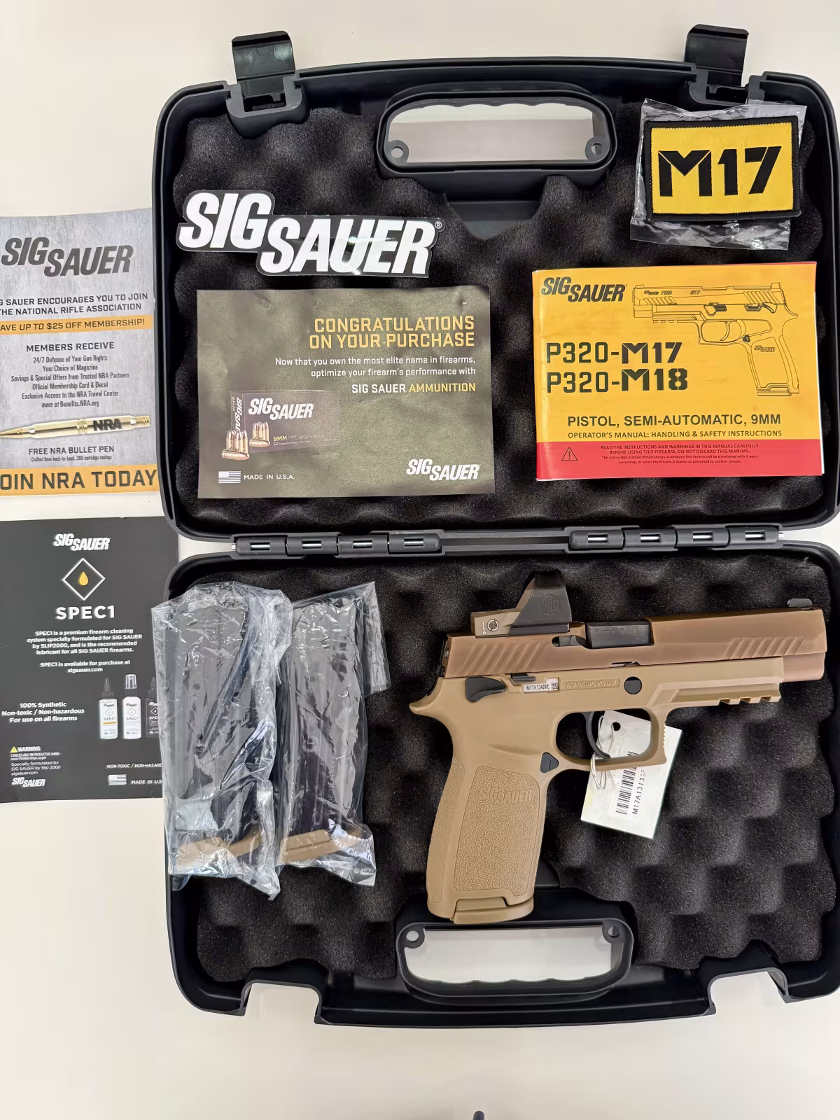 Sig Sauer P320-M17 + Romeo1Pro 6 Red Dot