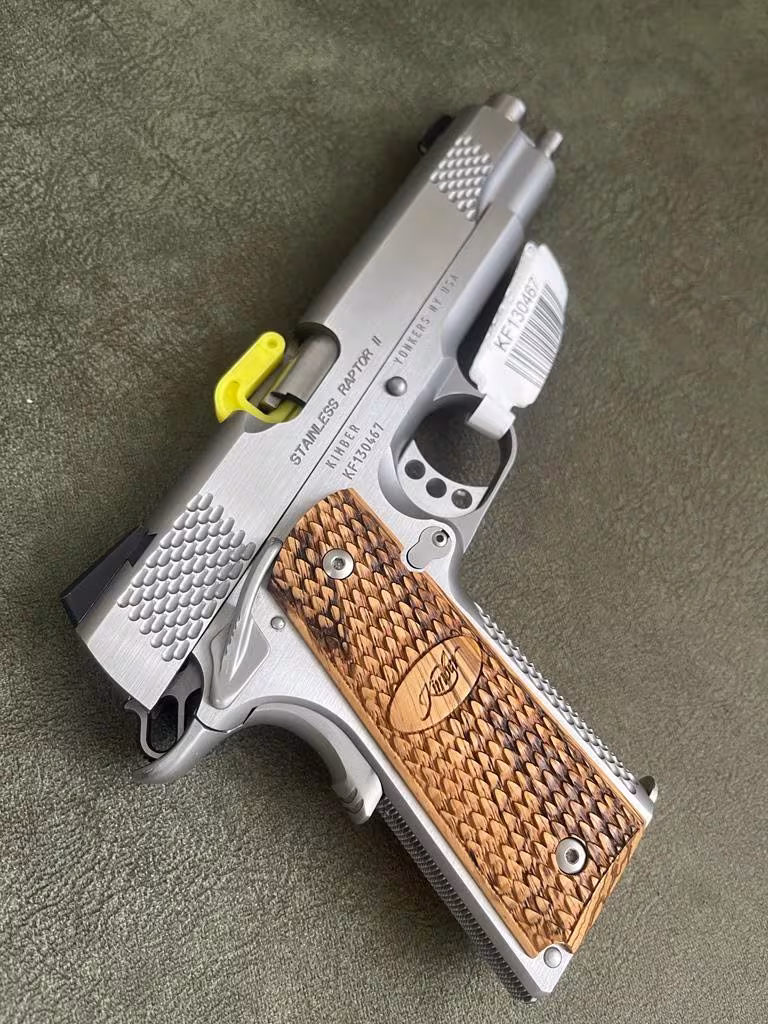 Türkiye'de Tek -Avrupa Özel Yapımı Sıfır Kutulu Kimber 1911 Stainless Raptor II (9mm) - ABD Permili