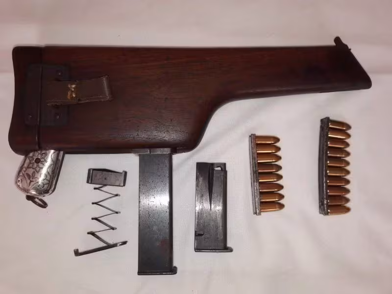 C96 KASALI MAUSER // BERABERİNDE DEVİR FİYATINA DAHİL 1175 ADET FATURALI 9 x 19 MM MERMİ
