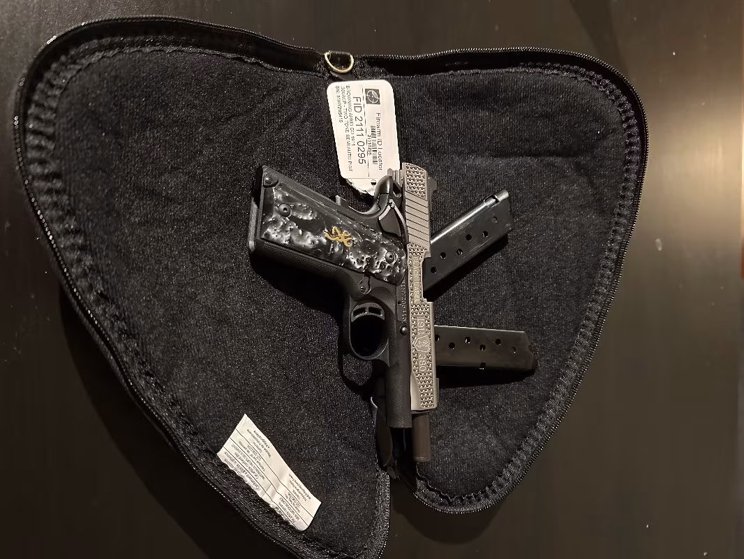 Browning Browning 1911-380 Black Label Pistol with High Grade Pearl Grips