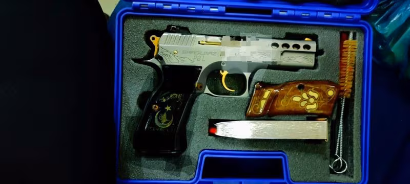 Sarsılmaz p 8 l altın kaplama