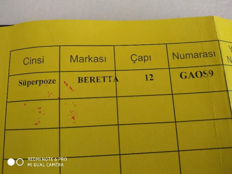 12 numara İtalyan Beretta süper poze