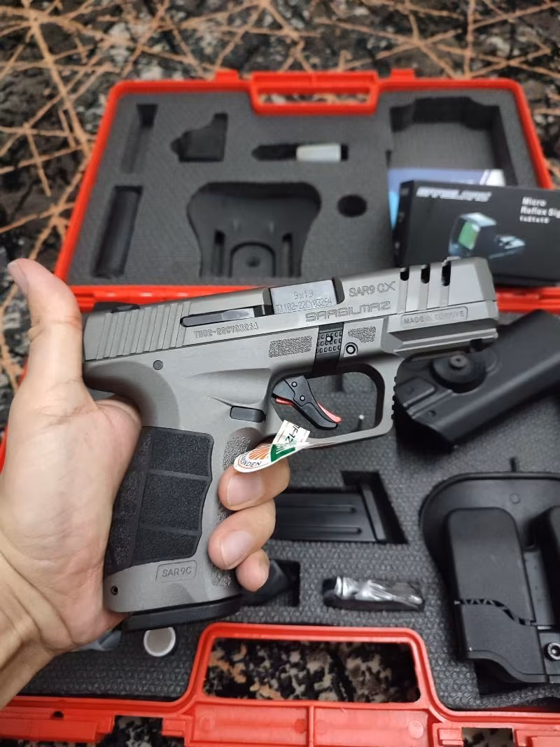 SARSILMAZ SAR9 PLATİNUM + LAZER + DÜRBÜN + FENER FULLL