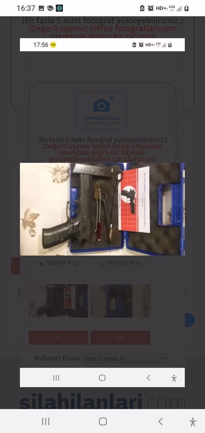 Emniyetçiden orjinal silah