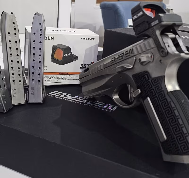 Elysien Soul Limited 99 | 9x19, 19 Kapasiteli Koleksiyonluk, TSL Üçgen Namlu, M-Grips & MTR (Créapeiron CZ)