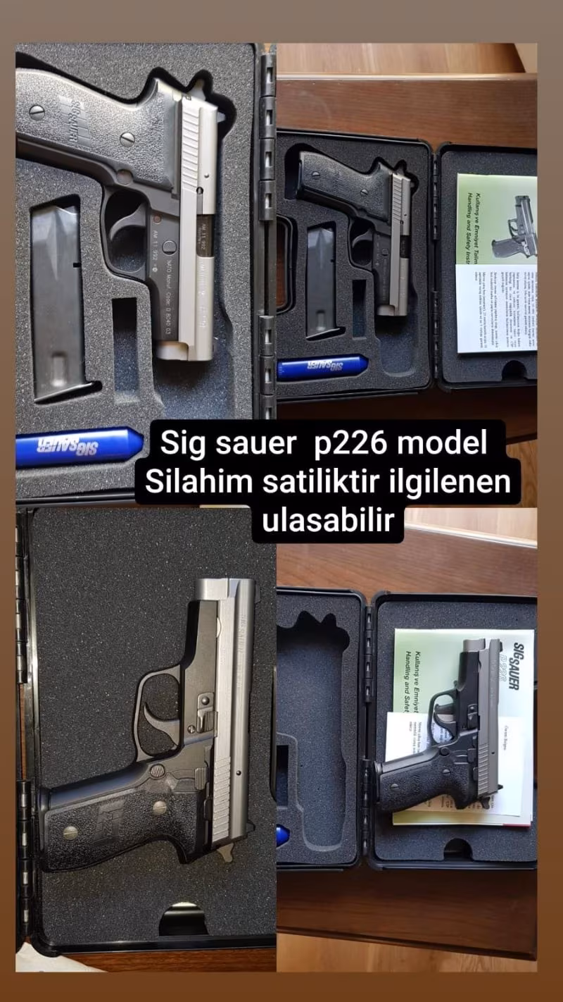 3.500 $ P229 SIG SAUER GARANTI BELGELI MEMURDAN DEVIR