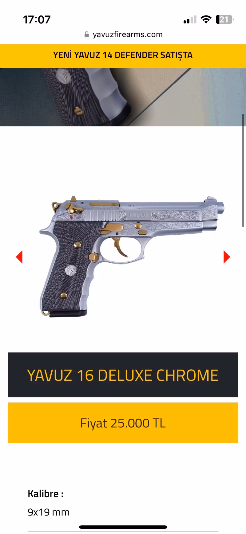 Askerden yavuz 16 deluxe chrome