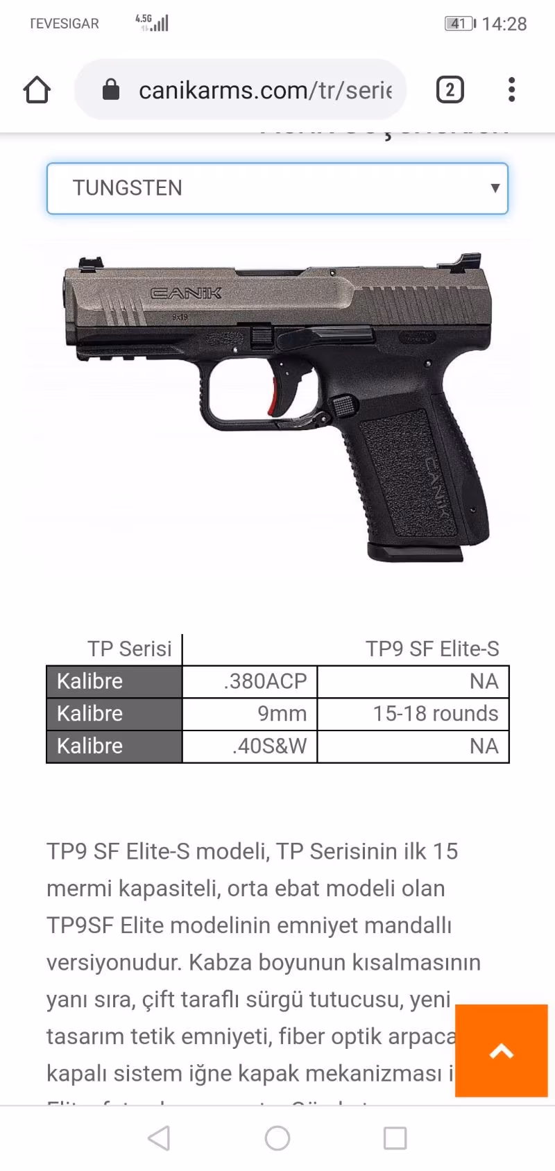 Kutusunda sıfır silah.