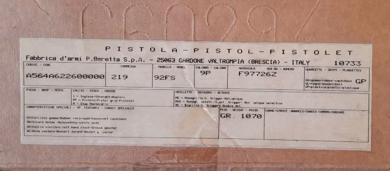 Beretta 92 FS