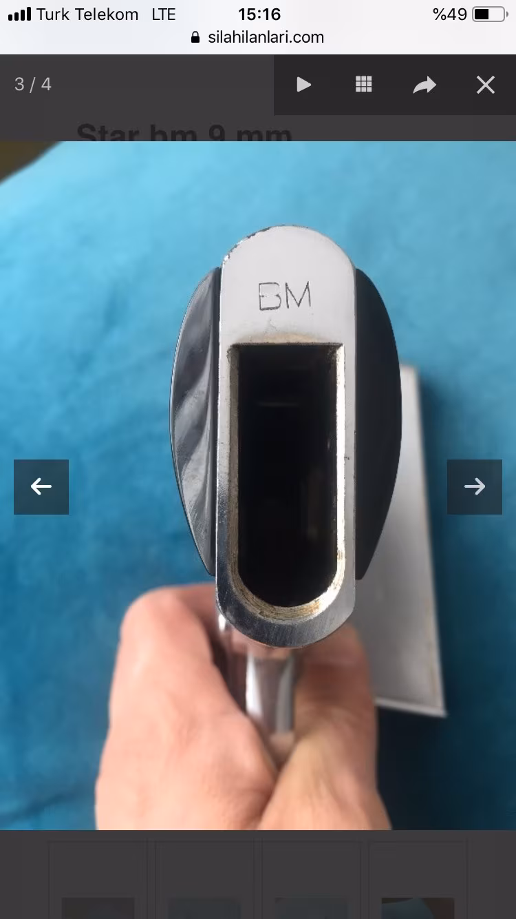 9 mm uzun dokuz mermi atan- kısa star bm belde taşımak için ideal silah ebatları küçük