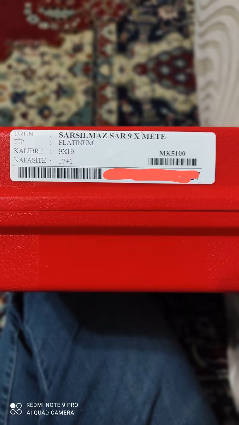 Mermurdan sıfır sar9 X Mete