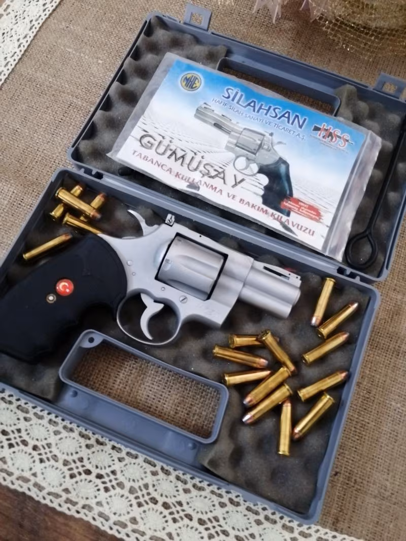 Gümüşay 357 magnum 2.5 inç toplu tabanca silah