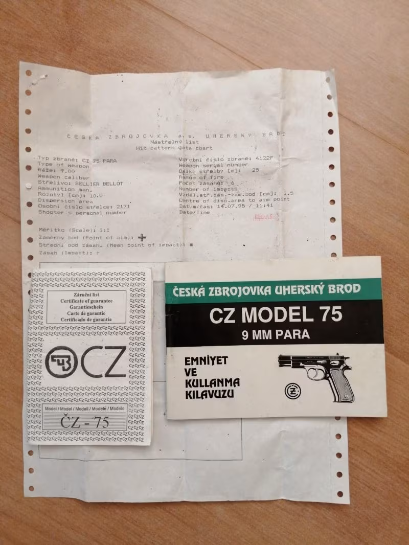 EMEKLİ POLİSTEN TEMİZ CZ 75 B