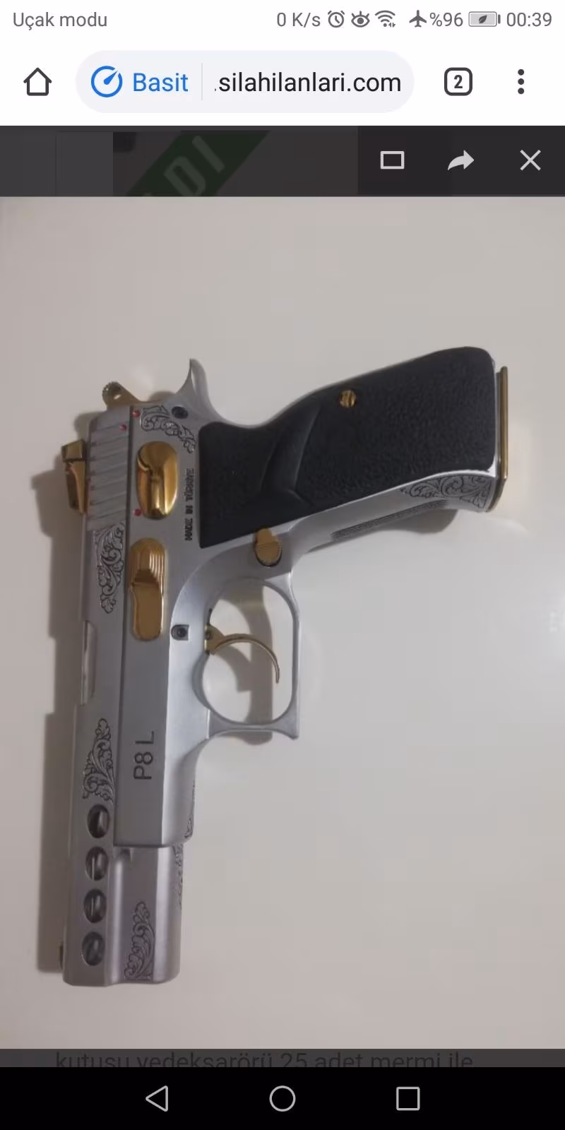 Sarsılmaz psl  9mm tabanca