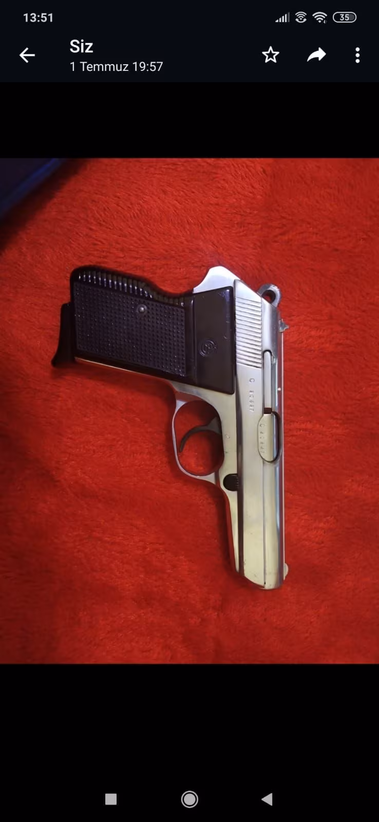 EMEKLİ SUBAYDAN   ÇEK VİZÖR 7.65