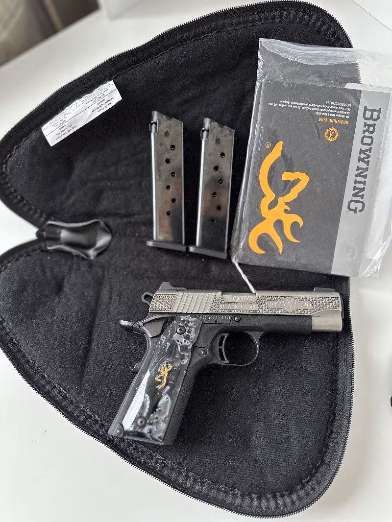 Browning Browning 1911-380 Black Label Pistol with High Grade Pearl Grips