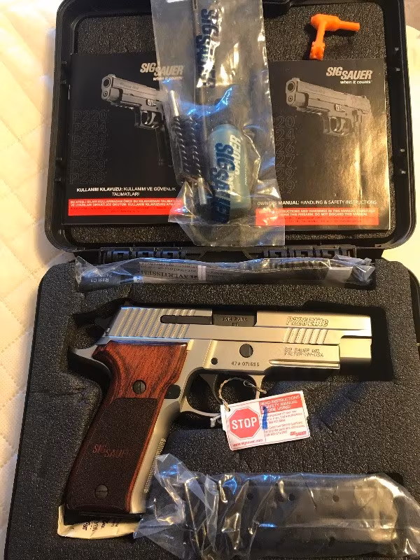 Sıfır Kutusunda Sig Sauer p226 Elite Stainless