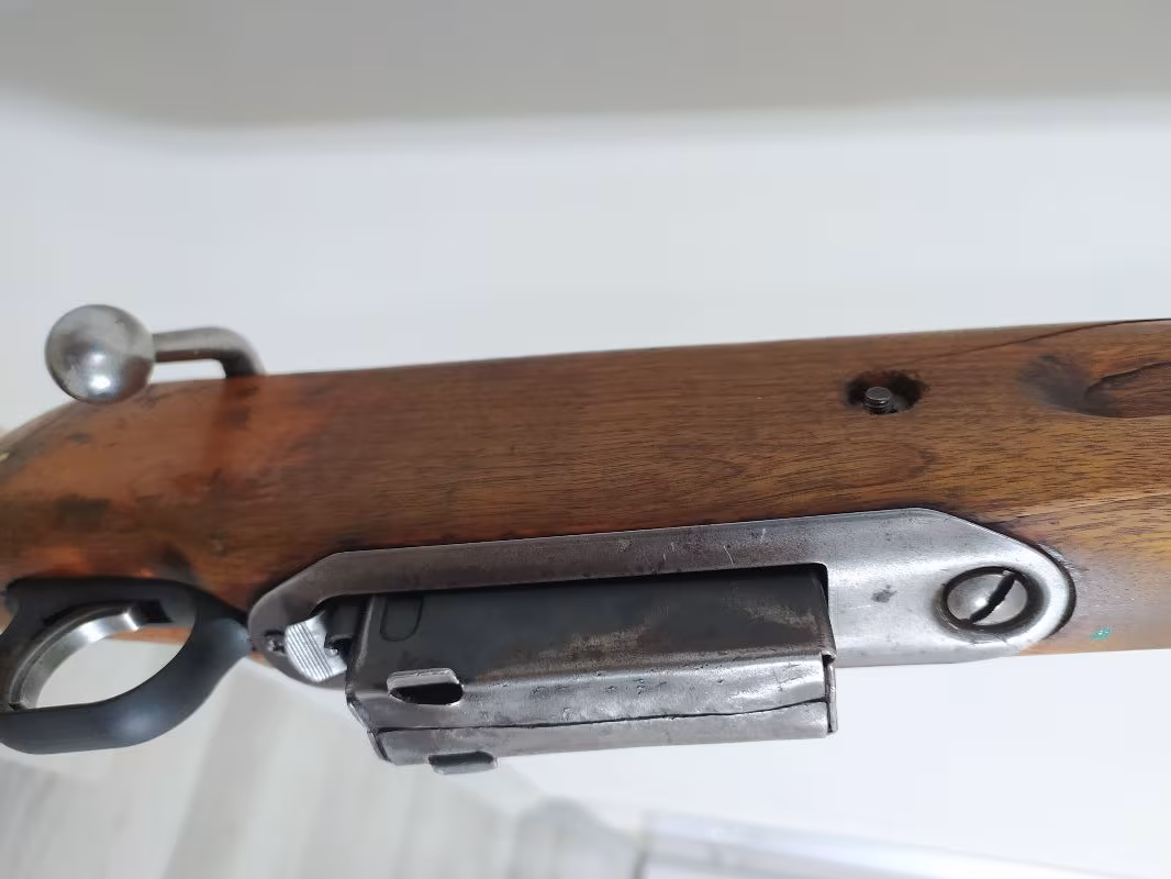Eşi benzeri yok. Şarjörlü antika tüfek, yivsiz