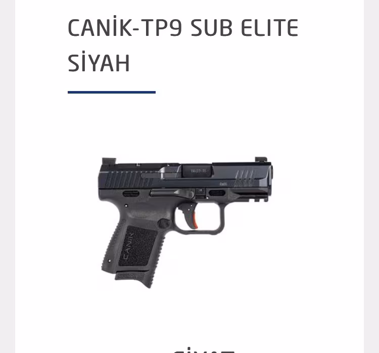 Sıfır Canik Sub Elite