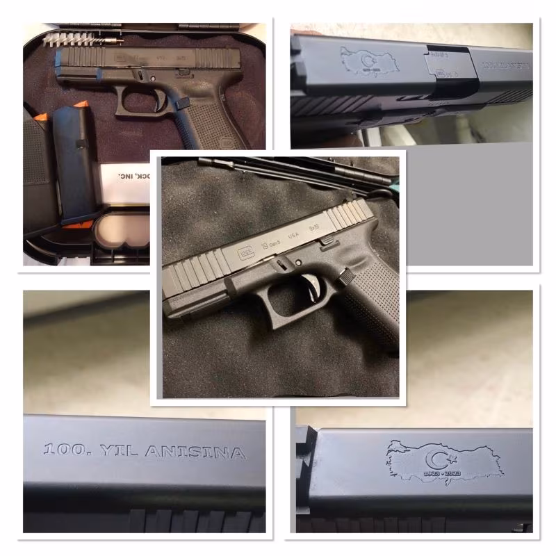 TÜRK Serisi 100. Yıl Anısına Glock 19 Gen 5 Hibe (ÖZEL BİR SİLAH)