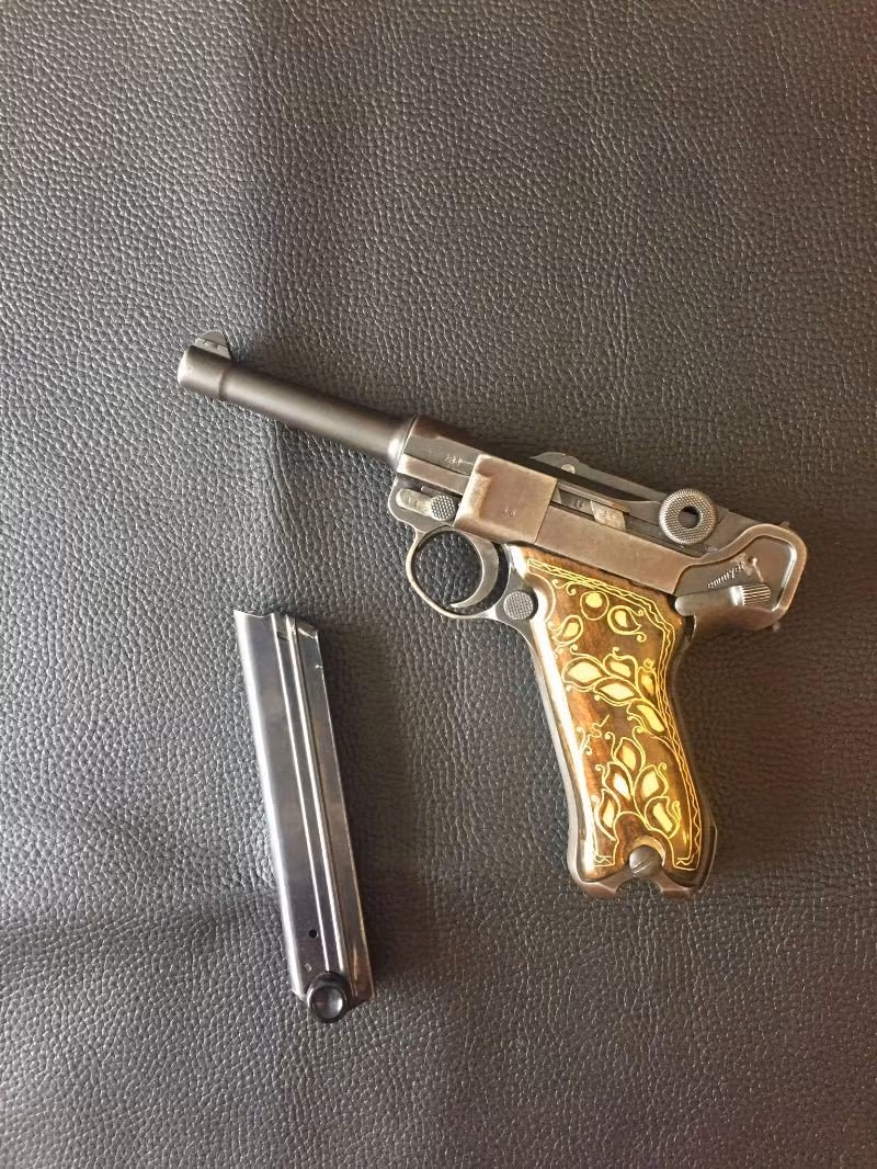 Makaralı Orta Parabellum 9mm P08 Luger Mauser