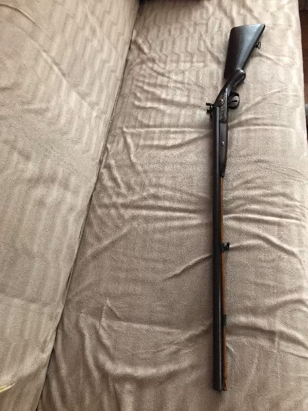 İngiliz yapımı dolma çift kırma tüfek