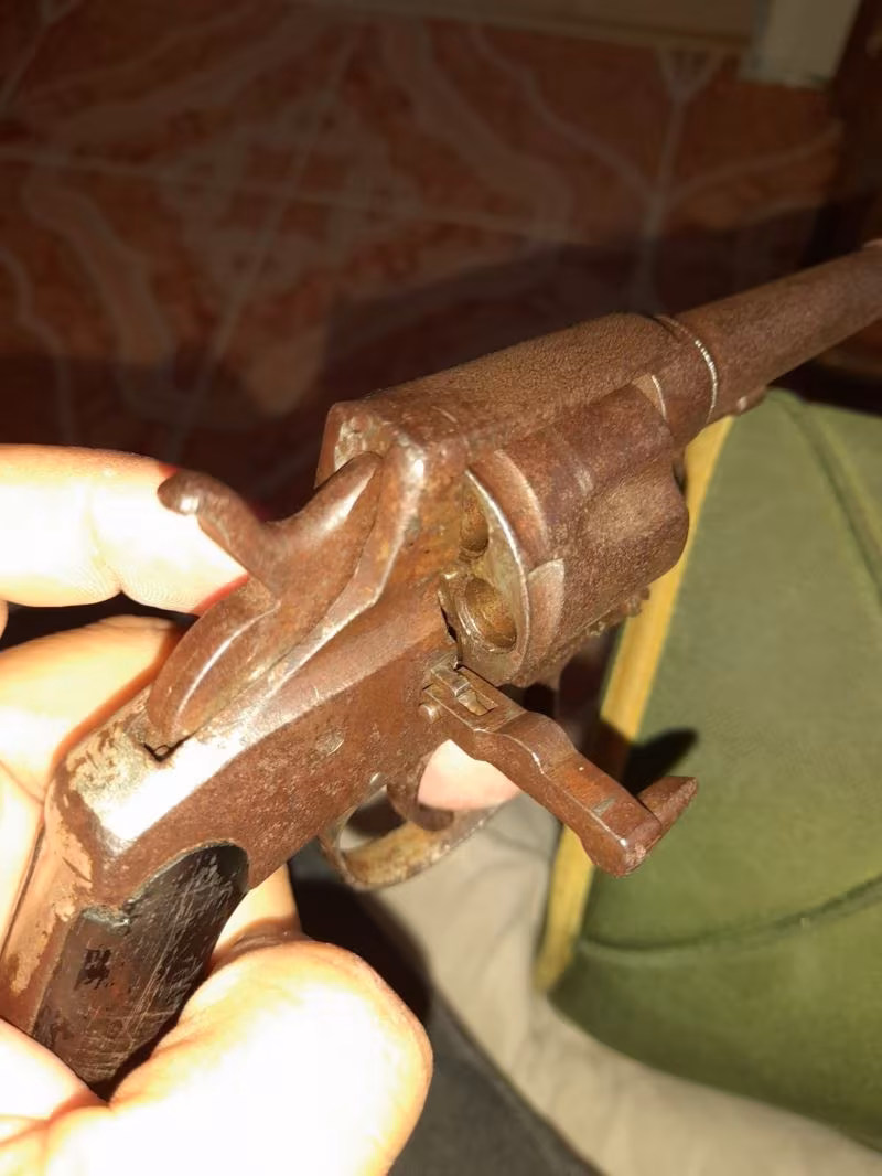 eski antika smith wesson nagant