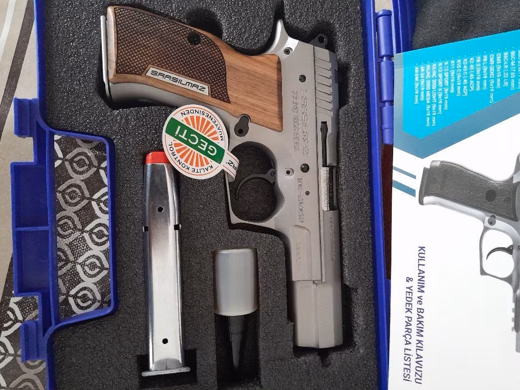 Sıfır kutusunda etiketi uzerinde hiç atış yapılmamış sarsilmaz kilinc