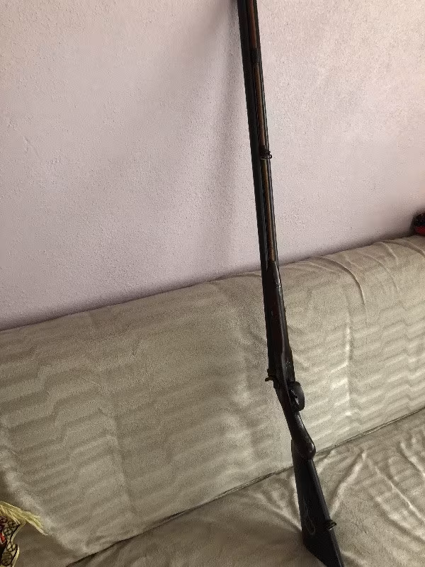 İngiliz yapımı dolma çift kırma tüfek