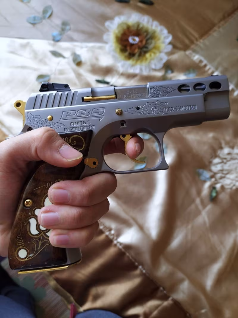 SARSILMAZ P8 S İŞLEMELİ VE ALTIN KAPLAMALI İLK SAHİBİNDEN TERTERMİZ