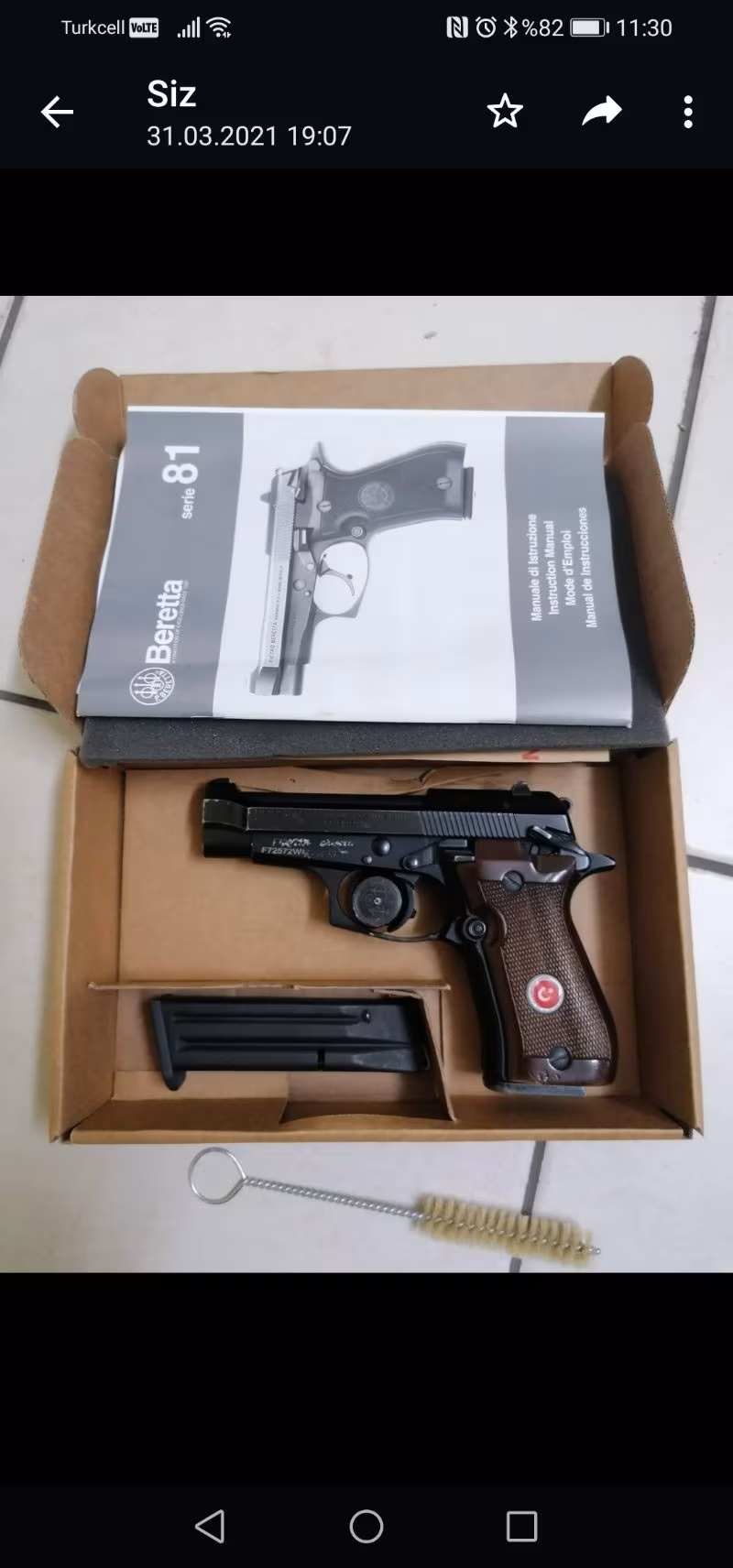 Beratta f81 12+1  7.65mm