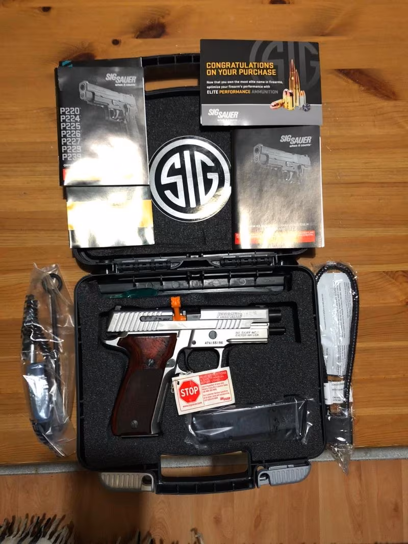 SIG SAUER P226 ELITE STAINLESS USA (SIFIR AÇILMAMIŞ KUTUSUNDA)
