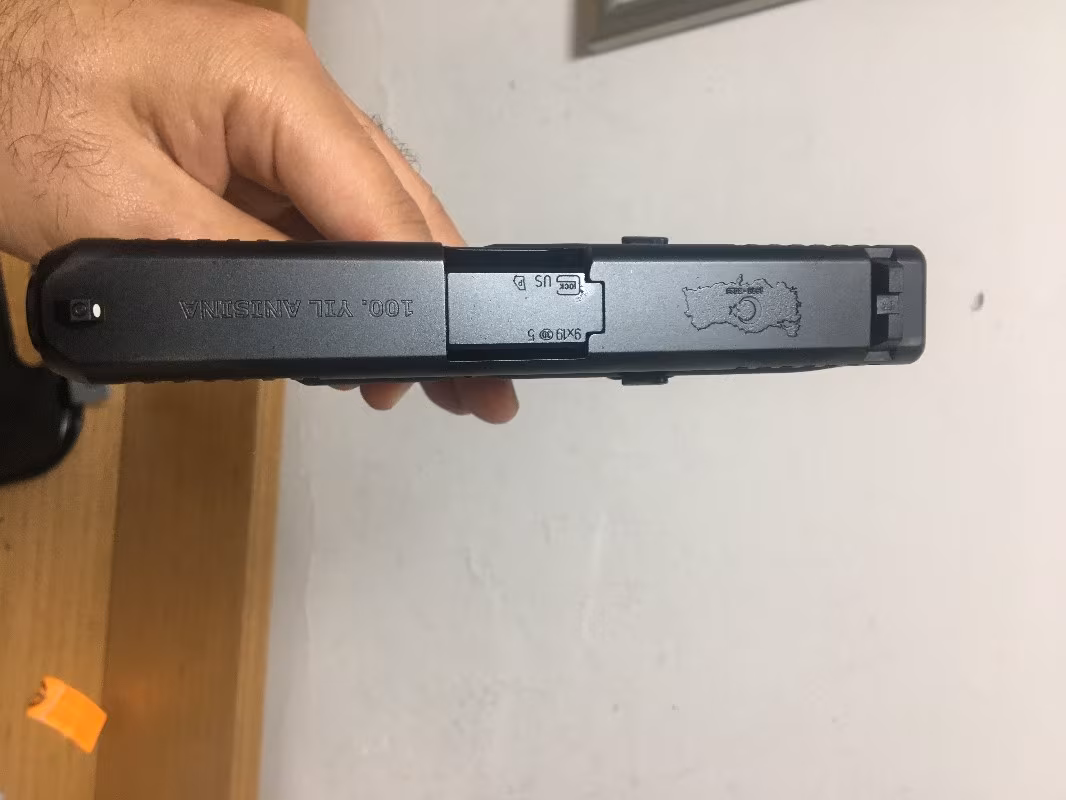 GLOCK 19 gen 5 ÖZEL SERİ TÜRK BAYRAKLI HARİTALI