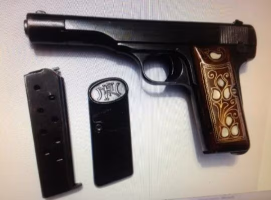 Belçika Browning 7,65 mm Yüzüklü