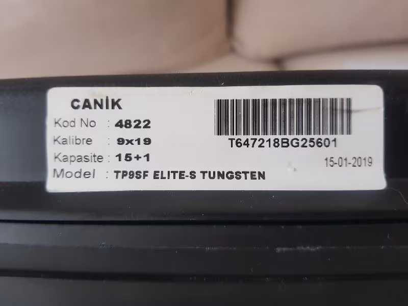 SIFIR CANİK TP9 SF ELİTE - S TUNGSTEN