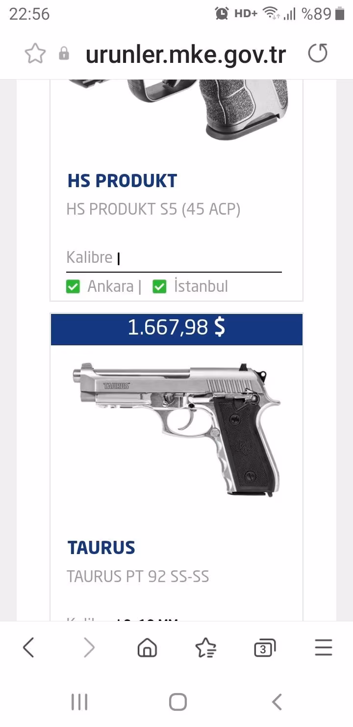 Taurus PT 92 Fs