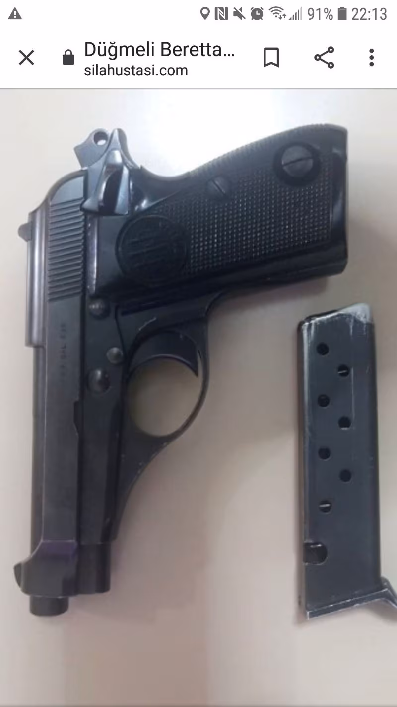 İTALYAN DÜĞMELİ BARETTA 7,65