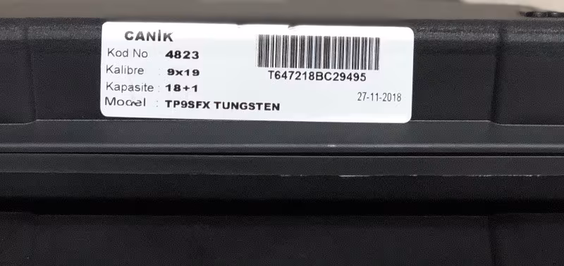CANİK TP9 SFX TUNGSTEN