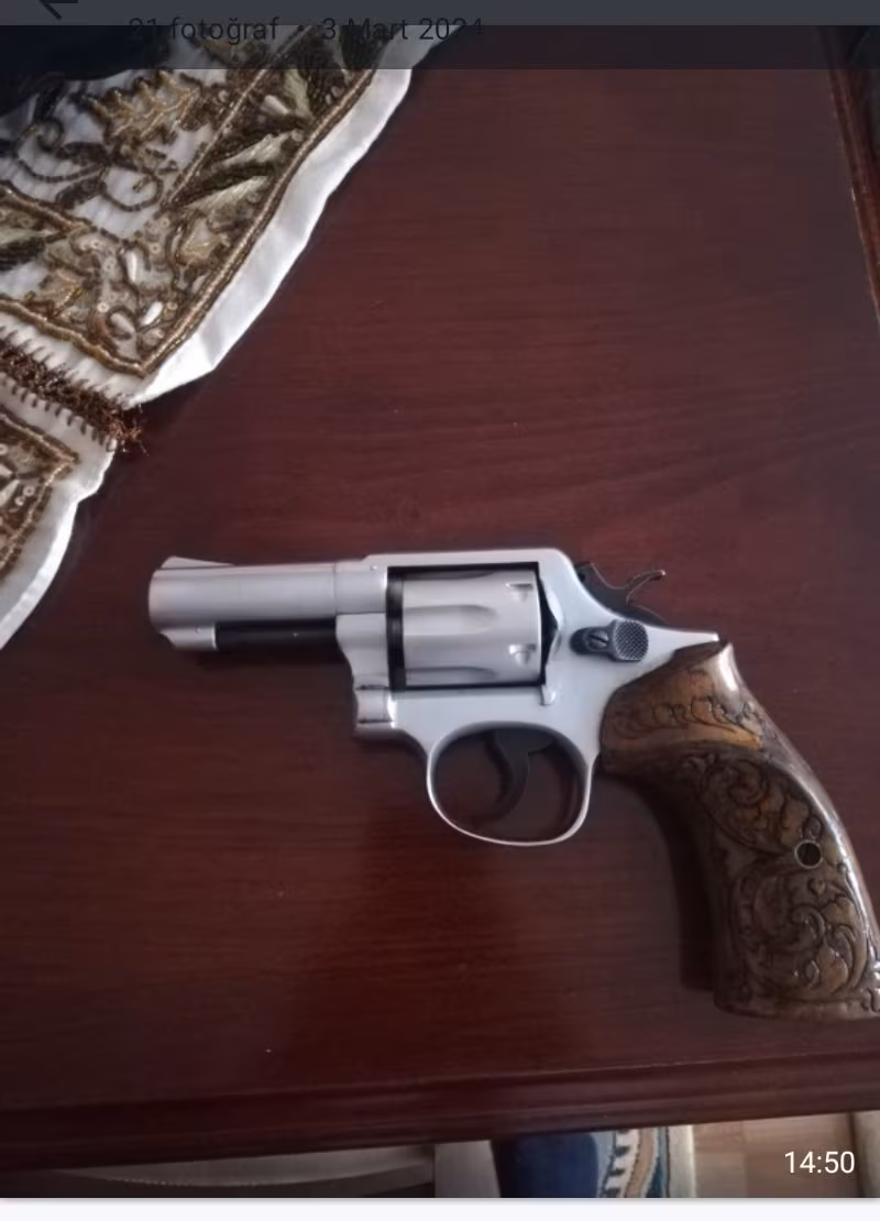 38 lik Smith wesson ABD yapımı toplu tabanca