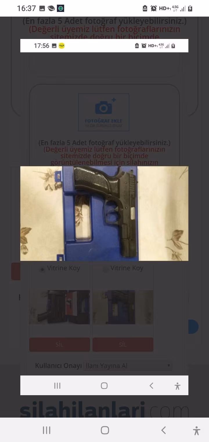 Emniyetçiden orjinal silah