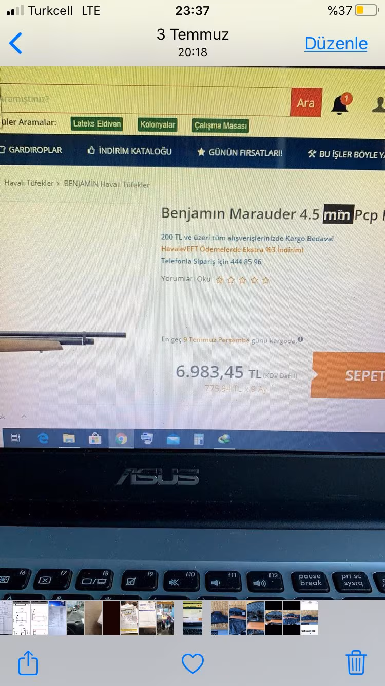 Benjamın marauder 4.5 mm havalı tüfek