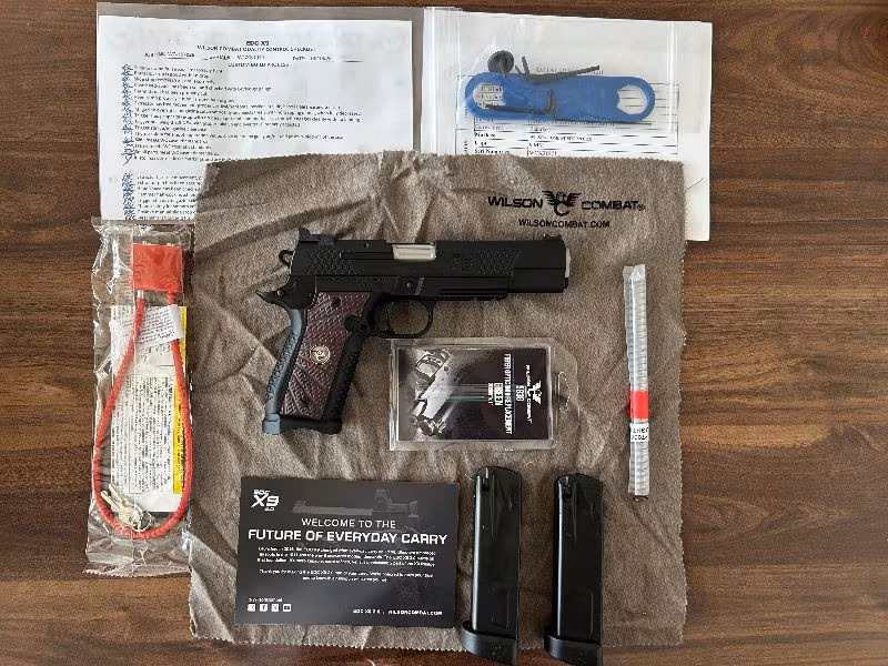 özel bir tabanca WİLSON COMBAT uzun namlu sıfır 2025 model 18+1 mermi kapasiteli