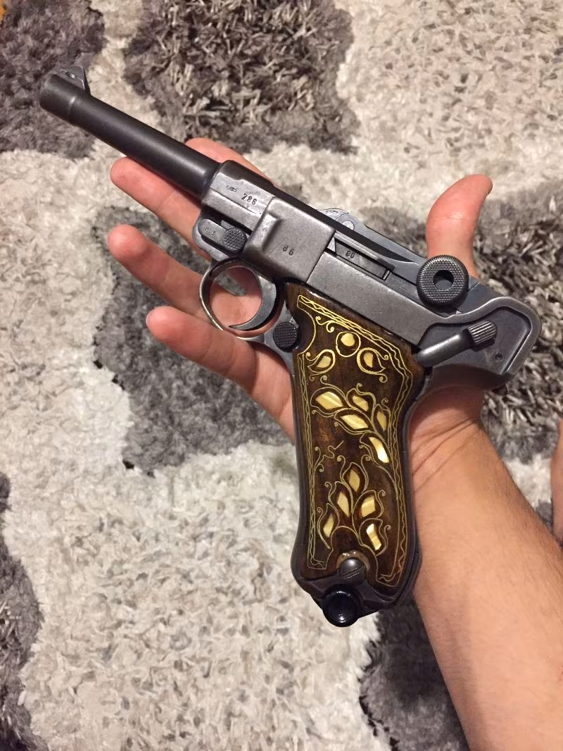 Makaralı Orta Parabellum 9mm P08 Luger Mauser