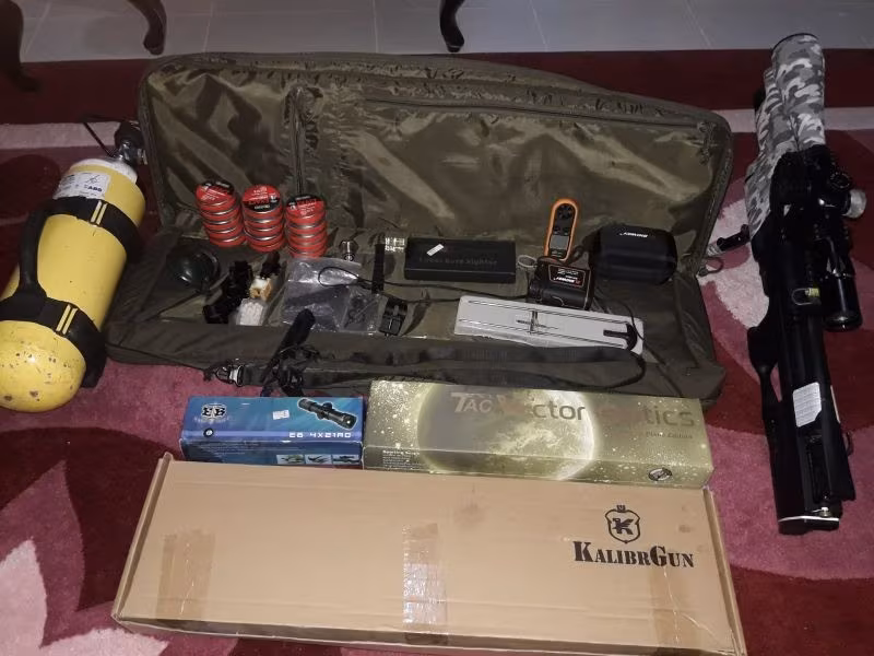 Kalibrgun Cricket 5.5 Orjinal-Faturali + Vector Sagittarius 10x+40x56 FFP + Muhtelif ürünler