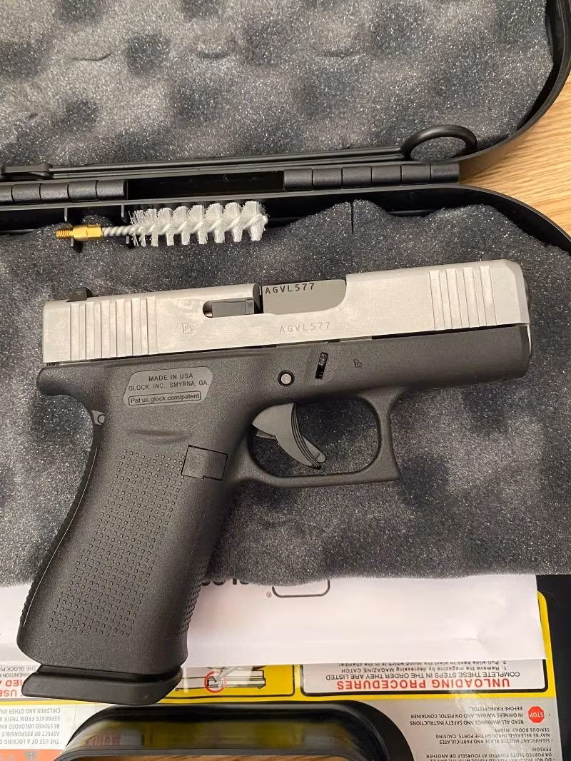 satılık sıfır kutusunda glock 43x silversilide