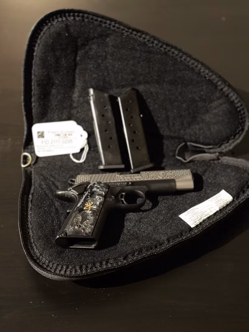 Browning Browning 1911-380 Black Label Pistol with High Grade Pearl Grips