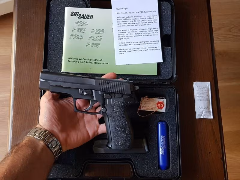29 TL P226 SIG SAUER GARANTI BELGELI MEMURDAN DEVIR