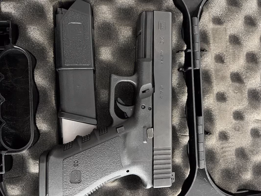 Glock 21c 45 kalibre sıfır ayarında