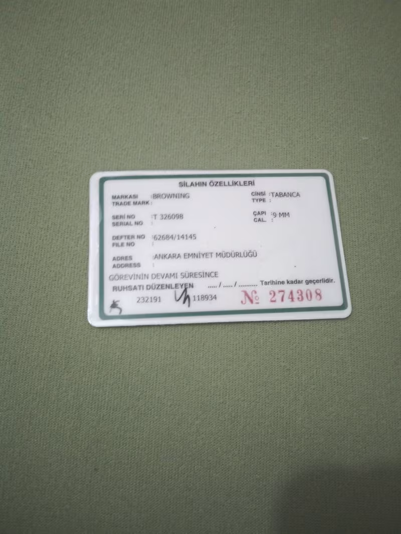 ORJİNAL BELİÇİKA 14 LÜ BROWNING